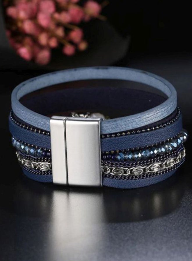 Sharpdo Multi-Layer Wrap Magnet Buckle Bracelet - Image 2