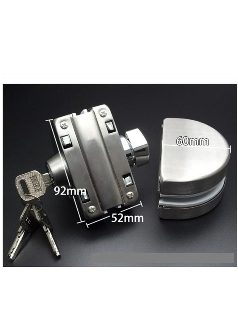 Bluefield Glass Door Center Lock Silver 100millimeter  - Image 2