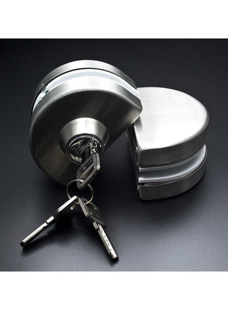 Bluefield Glass Door Center Lock Silver 100millimeter  - Image 1