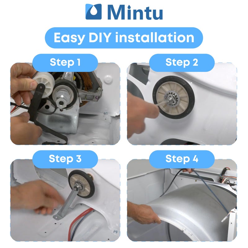 Mintu 4392065 Dryer Repair Kit with 341241 Dryer Belt, 349241t, 691366 - Dryer Parts for Whirlpool Kenmore Maytag Amana, Fit for Model wed4815ew1 ned4655ew1, Replaces AP3131942 AP6010582 WP691366 AP3098345 - Image 5