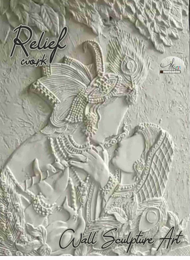 JK ART 900g White Marble Powder/dust for Mural Art, Relief Painting, Raised Art, Persian, lippan, Embossed 3D Art, DIY, Gift for Artists, Students, Safe for Children & for All Arts & Crafts - Image 4