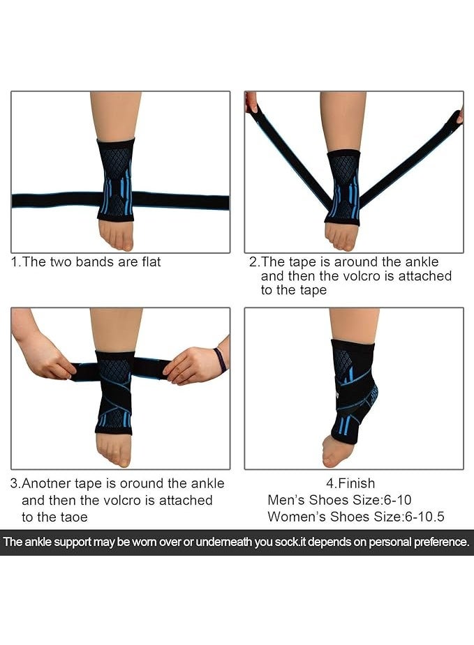 Adjustable Ankle Support Brace – Elastic & Breathable Wrap with Arch Support for Pain Relief, Swelling & Fatigue - Image 4