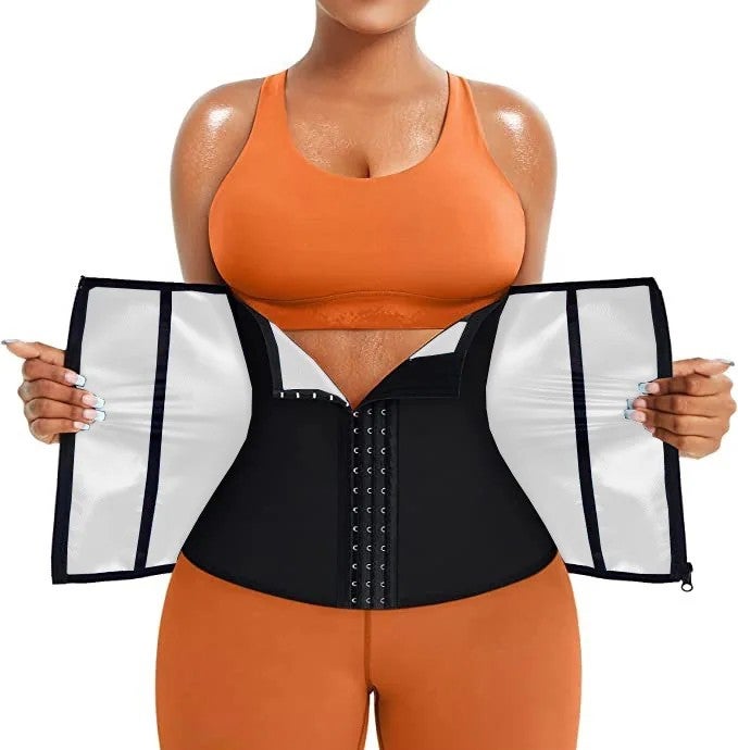 Bluejw Women Waist Trainer - Slimming Body Shaper Belt - Adjustable Tummy Control Workout Waist Trimmers - Weight Loss Cincher Girdle - Image 1