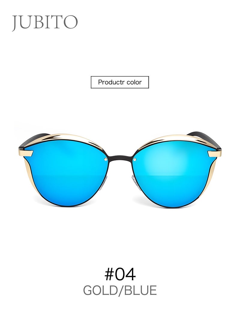 JUBITO polarized sunglasses for men and women stylish UV400 gold/blue - Image 2