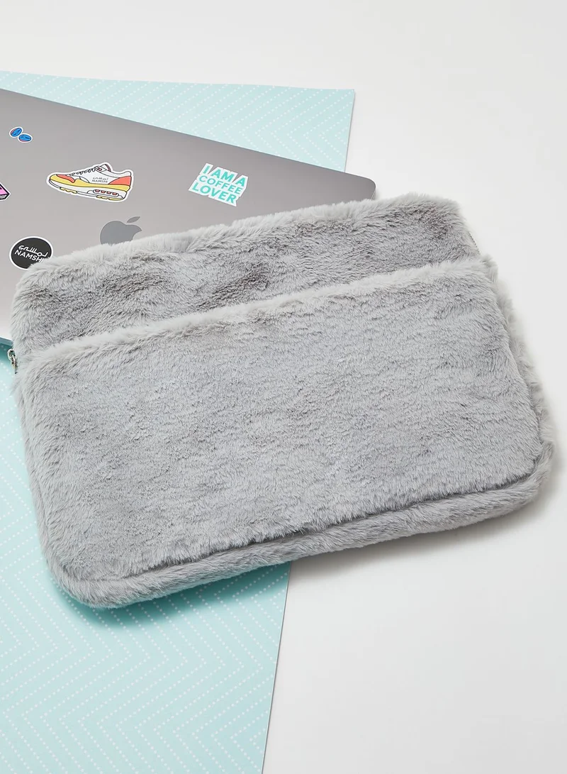 AURORA 15" Fur Detail Laptop Bag