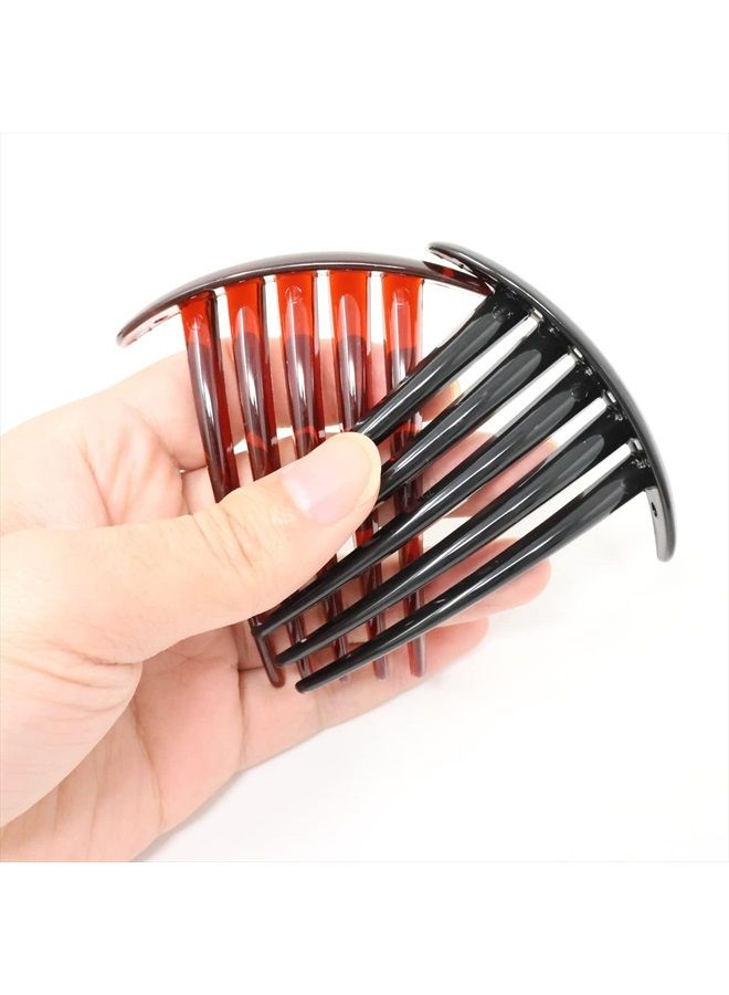 Honbay 10PCS Plastic 5 Tooth French Twist Combs Hair Side Combs Clips Accessory for Women and Girls - Image 3