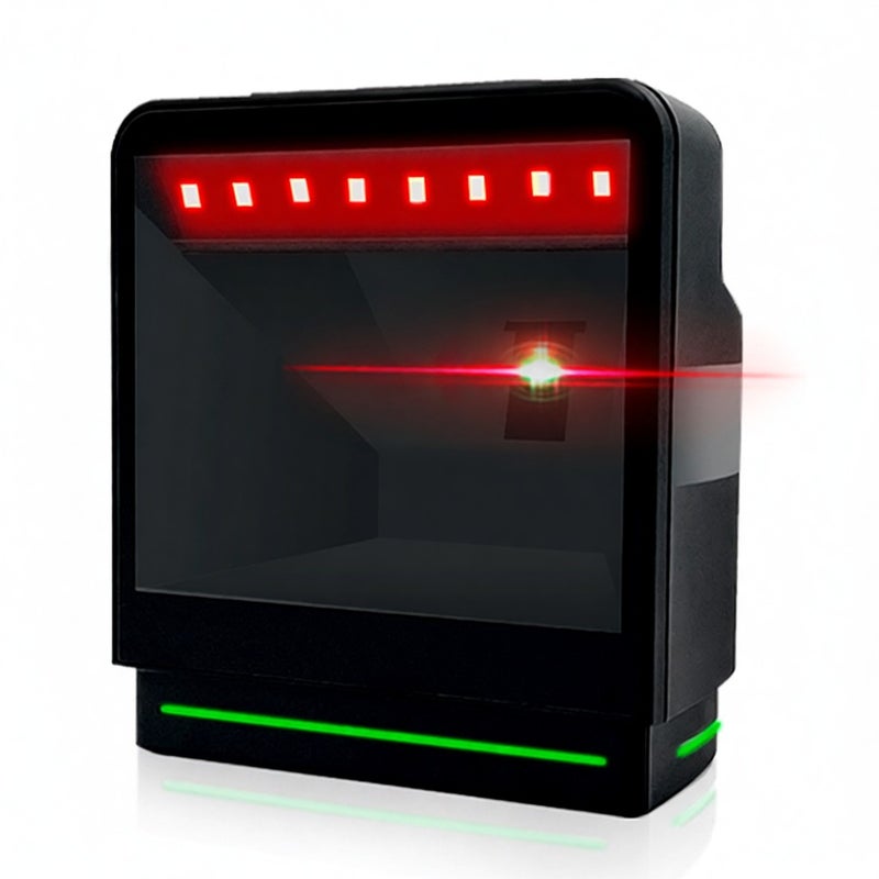 2D Barcode Scanner: Black Hands-Free Auto-Sensing - Strong Compatibility Intelligent Fast Scanning Qr Code Reader for Retail Terminal Cash Register & All Industries - Image 1