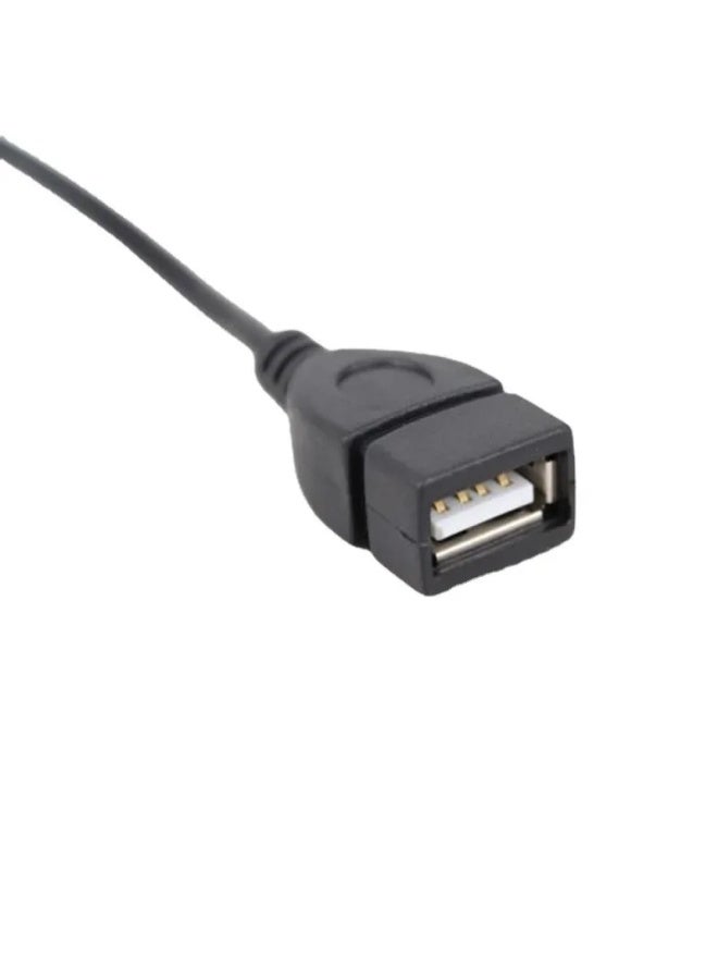 محول منفذ USB الأم للسيارة 3.5 إلى خط Aux 3.5 كابل صوت OTG للسيارة مع وصلة USB الأم وقرص U - اللون: عبوة عصابة رأس مسطحة - Image 4