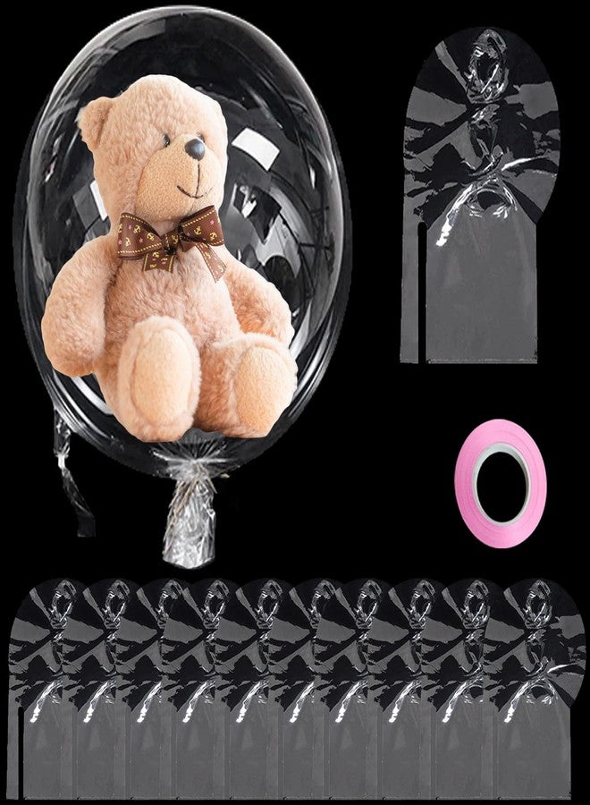 FUYITE 30 Inch Giant Clear Balloons for Stuffing, 12 pcs Mother's Day Pre Stretched Extra Wide Mouth Valentine's Day BoBo Balloons, Large Transparent Bubble Balloon for Wedding, Birthday, Party Decoration - Image 1