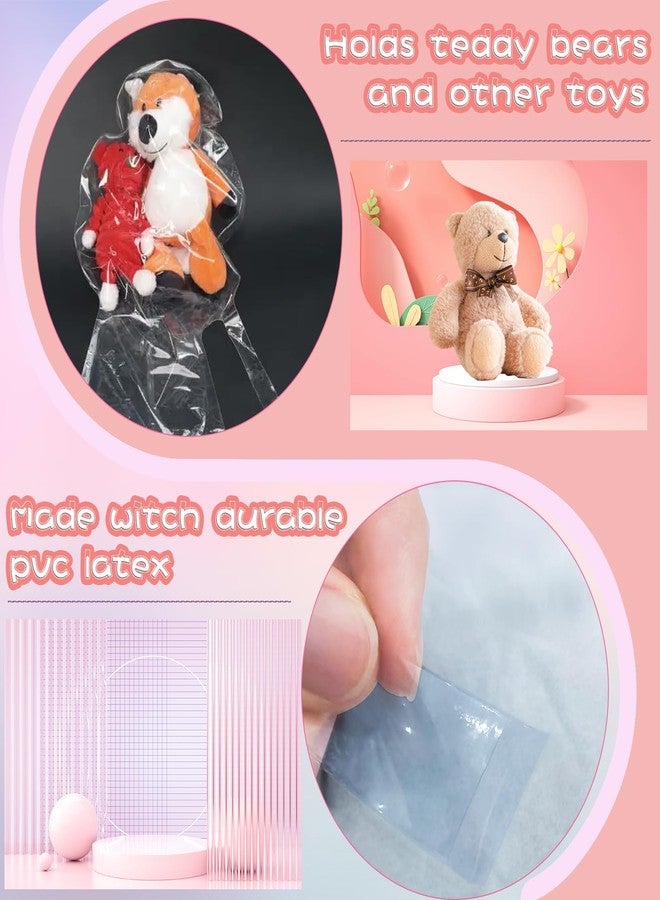 FUYITE 30 Inch Giant Clear Balloons for Stuffing, 12 pcs Mother's Day Pre Stretched Extra Wide Mouth Valentine's Day BoBo Balloons, Large Transparent Bubble Balloon for Wedding, Birthday, Party Decoration - Image 4