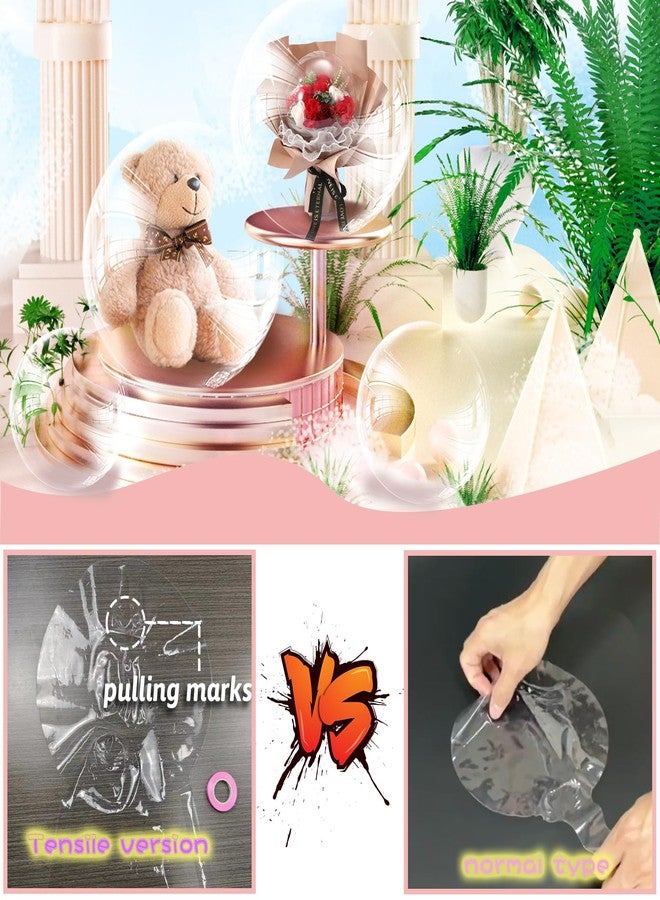 FUYITE 30 Inch Giant Clear Balloons for Stuffing, 12 pcs Mother's Day Pre Stretched Extra Wide Mouth Valentine's Day BoBo Balloons, Large Transparent Bubble Balloon for Wedding, Birthday, Party Decoration - Image 3