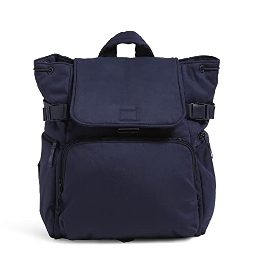 Vera Bradley Women's Cotton Utility Backpack, Classic Navy - Recycled Cotton, One Size - Image 1