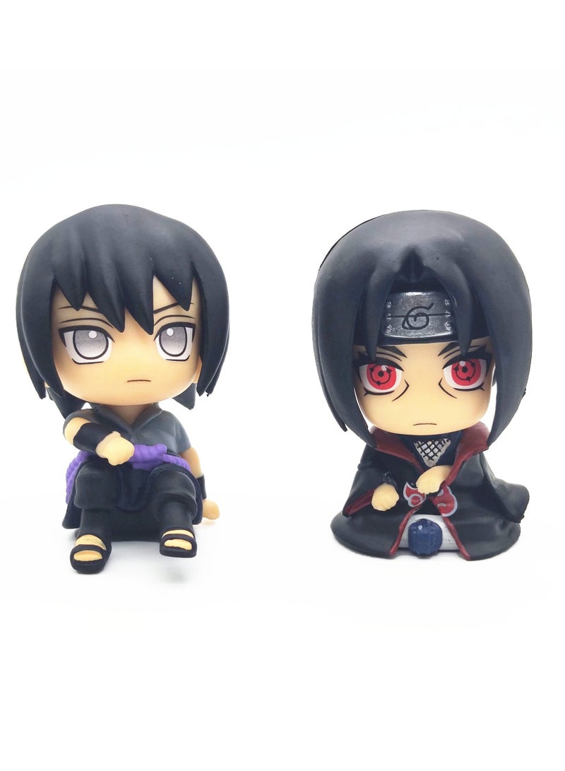 عام سلسلة دمى نموذجية لمسلسل ناروتو، أوتشيها ساسكي + أوتشيها إيتاشي PVC نموذج لعبة زينة تجميع هدايا - Image 4