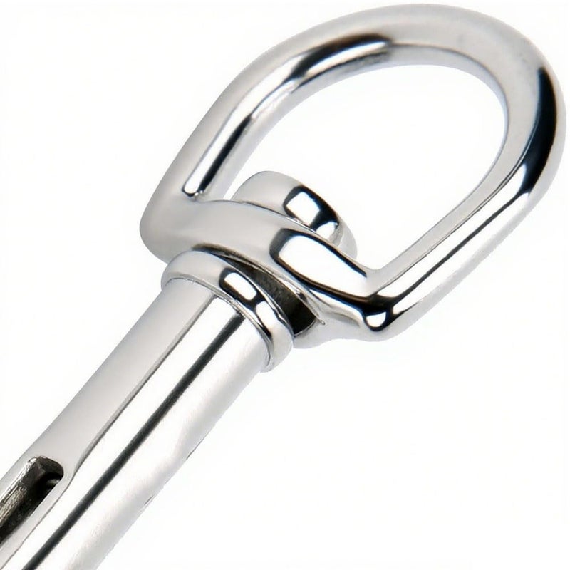 QAVBFA Swivel Bolt Snap Diving Clips – Premium Stainless Steel Single Ended Snap Hooks Buckle for Pet Leash, Scuba Diving, and More (100mm) - Image 3