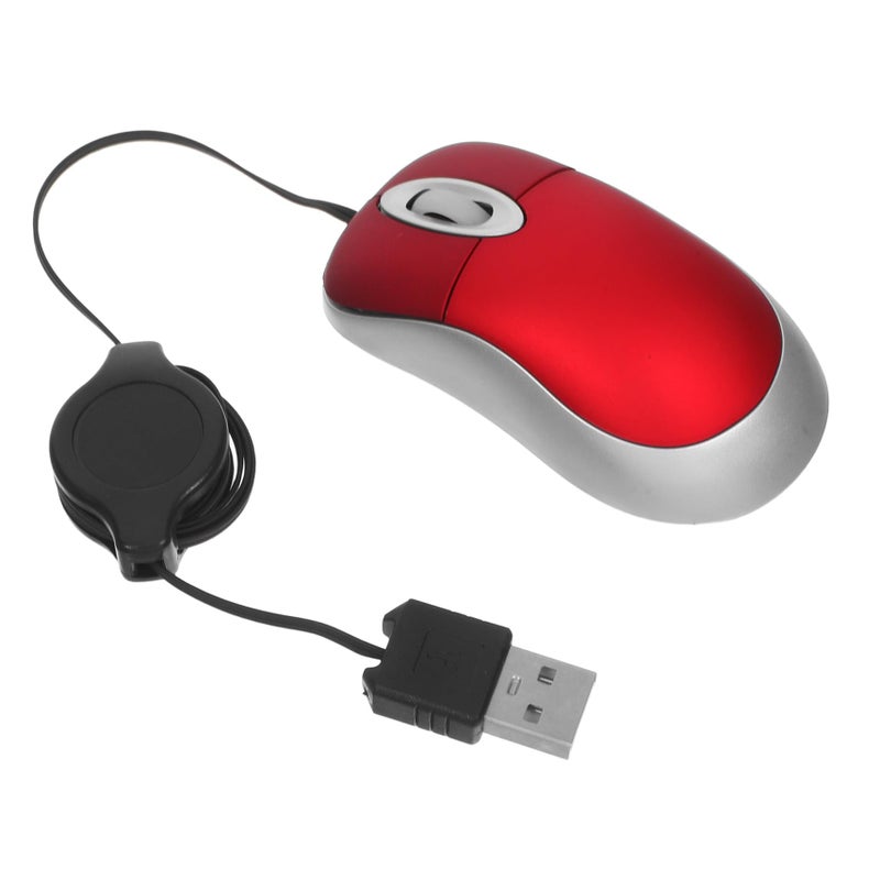 Retractable USB Wired Mouse Mini Optical Comfortable For Office And Home Use - Image 2