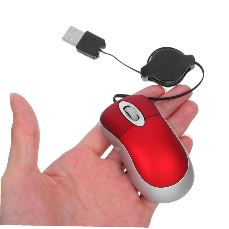 Retractable USB Wired Mouse Mini Optical Comfortable For Office And Home Use - Image 5