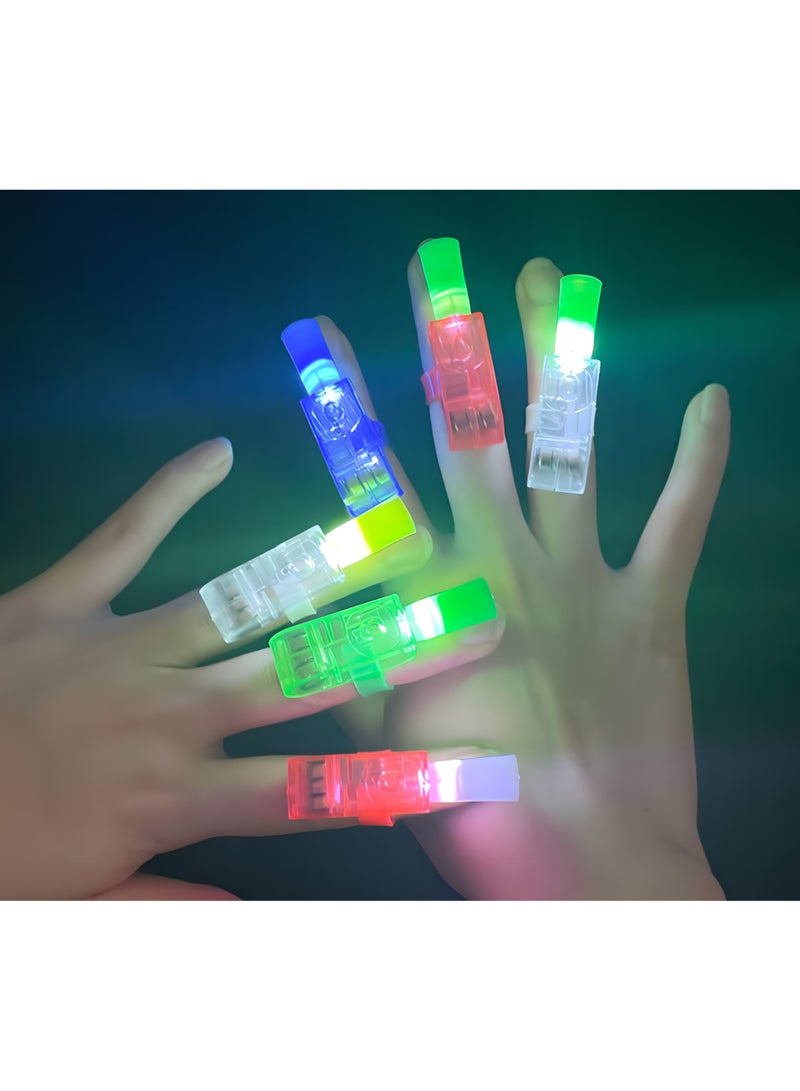 LIXADA 10pc Finger Lights, Ultraman Cartoon Projection Lights, Various Patterns And Colors of Lighting, Cartoon Circular Lights, Birthday Gifts, Gift for Kids Age 3+ (Color and Ultraman Cartoon Patterns Random) - Image 2