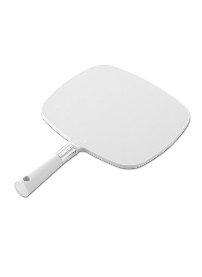 SNOWFLAKES SNOWFLAKES - Hand Mirror, Handheld Mirror with Handle, White Hang Makeup Mirror, Hairdresser Mirror. - Image 1
