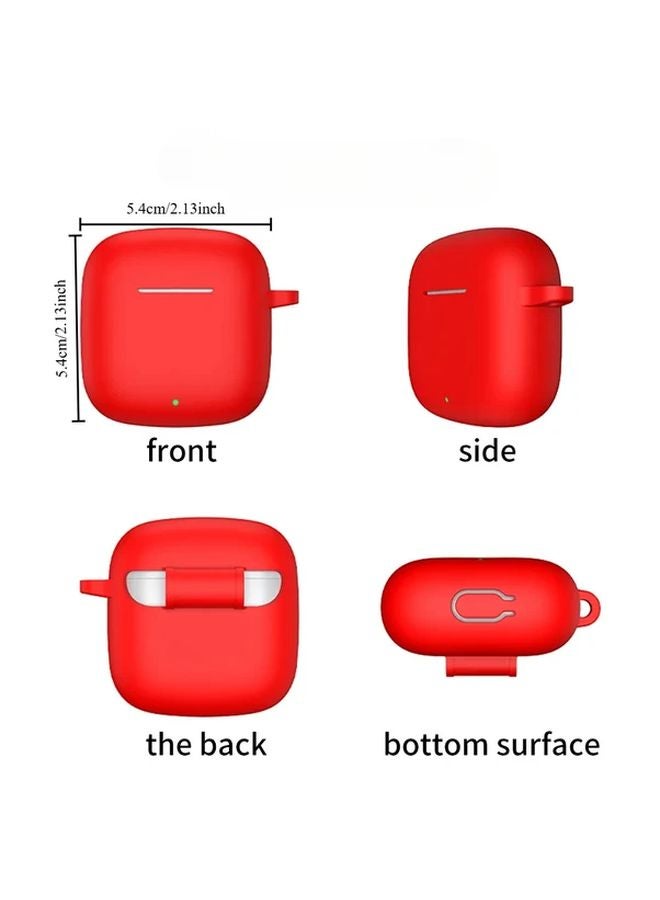 Yellow Silicone Cover With Keyring For Huawei FreeBuds SE2 Case Protective Shell - Image 3