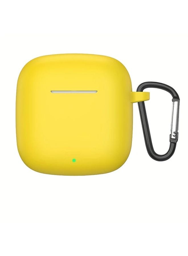 Yellow Silicone Cover With Keyring For Huawei FreeBuds SE2 Case Protective Shell - Image 1