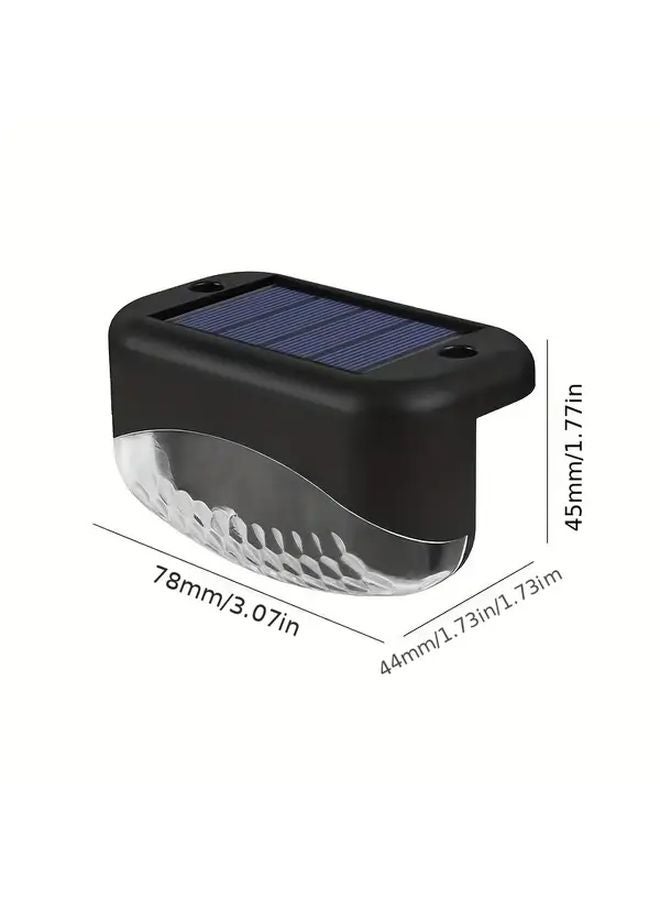 4 Pack Solar Outdoor Wall Lights Warm White Motion Sensor Garden Pathway - Image 4