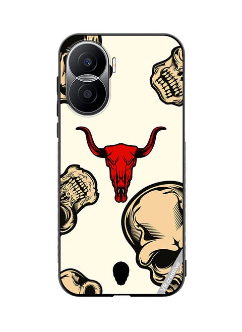 Protective Case Cover For Honor X40i Skulls Design Multicolour