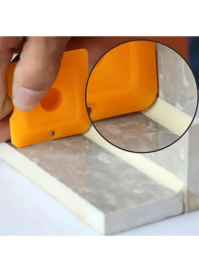5 Piece Yellow Caulking Tool Kit Silicone Sealant Spreader Scraper - Image 4