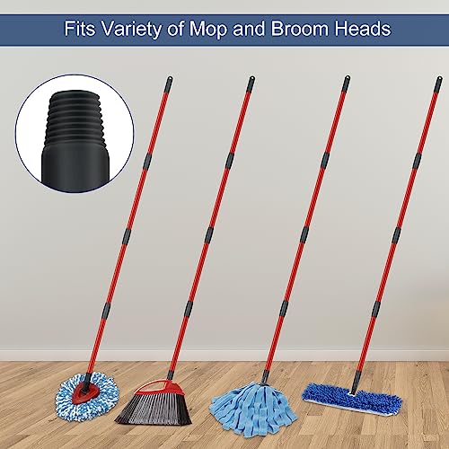 GFRED Spin Mop Handle Replacements for Oceda 4-Section Mop Replace Handle Compatible with O-Ceda Spin Mop Refills and Brooms, O ceda Mop Stick for Floor Clean, 30" to 58", Universal Fit Oceda Mop Head - Image 3