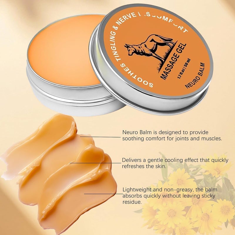 2 PCS Therawolf Neuro Balm, Muscle and Joint Builder Balm, Natural Joint Care Soothing Massage Cream，Joint Activities Throughout The Body，Daily Joint & Muscle Care - Image 3