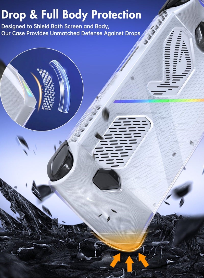 Y&D TPU Clear Case Protector for ASUS ROG Ally Handheld, All-Inclusive Soft Silicone Cover Shell Protective Case for Rog Ally Game Console Accessories, Shockproof and Non-Slip - Image 5