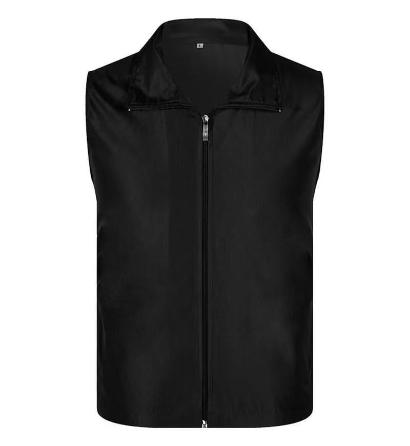 Volunteer Red Vest Custom Print logo Volunteer Work Clothes Party Member Vest Fishing Net Vest Advertising Wholesale Black 