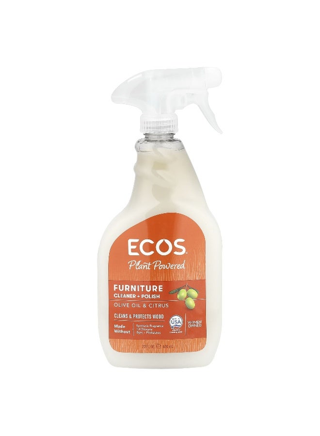 earth friendly products Earth Friendly Products, Furniture Cleaner + Polish, Olive Oil & Citrus, 22 fl oz (650 ml)  - Image 1