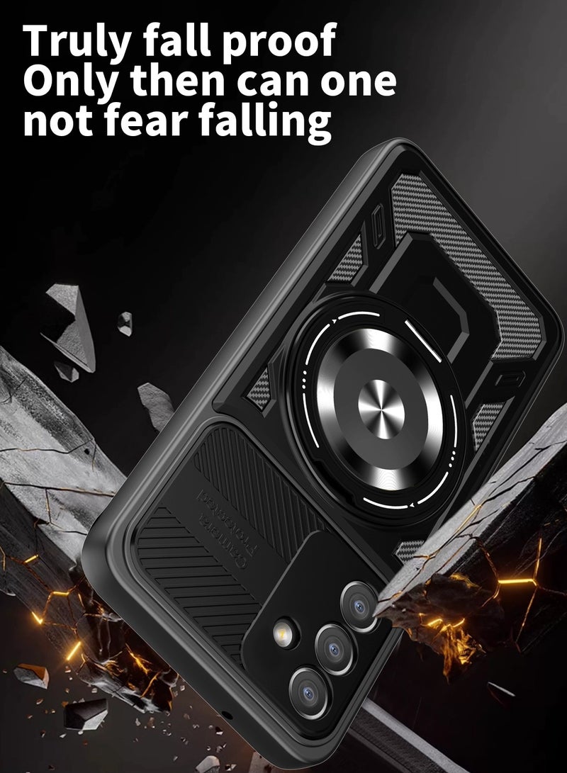 Case Cover Shock Resistant Protect Camera TPU + PC Compatible with Samsung Galaxy A26 (Black) - Image 3