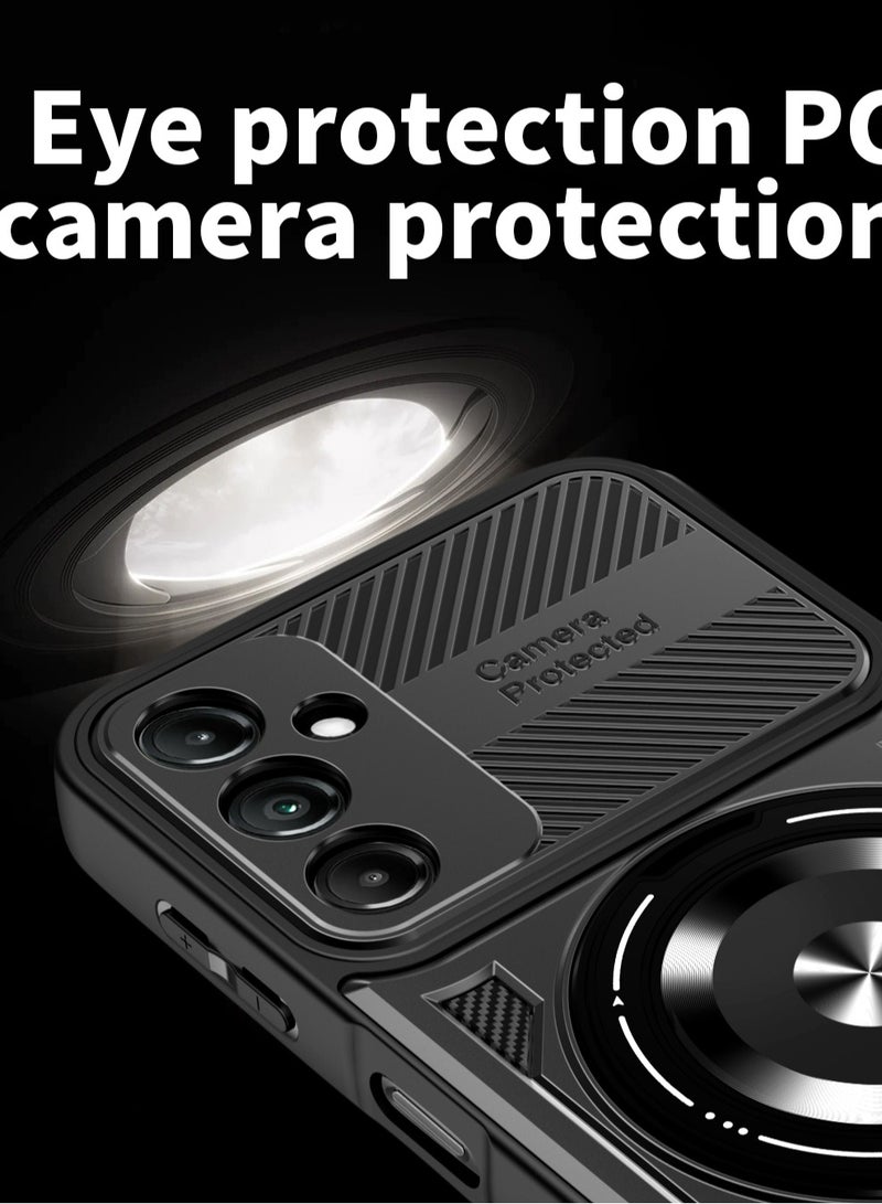 Case Cover Shock Resistant Protect Camera TPU + PC Compatible with Samsung Galaxy A26 (Black) - Image 4