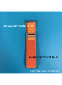For Apple IwatchS10/S9/S8/S7/Ultra Genuine Goods Titanium Alloy Connector Alpine Loop Strap-Color:Orange (titanium Alloy Connector)