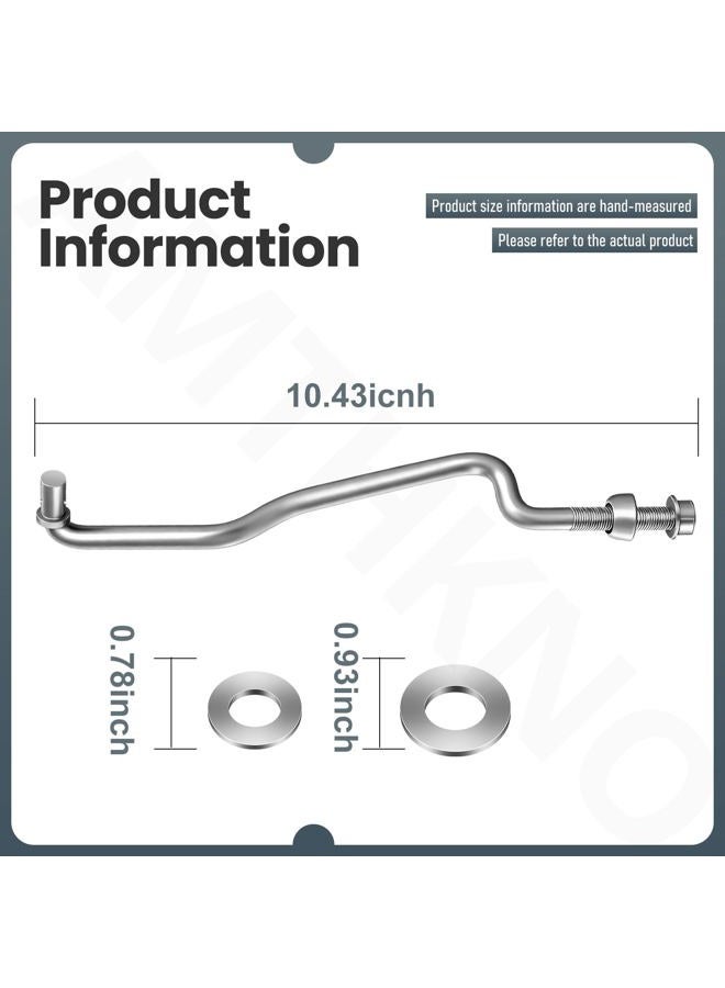 AMTHKNO GX20497 Front Draft Arm Kit - Compatible with John Deere GX20497A M112982 H135891 24M7044, for Mower Deck Lift Linkage Arm 102 115 125 155C D155 LA L100 L120 L130 LA120 D140 X S E Series, w/Hardware. - Image 2
