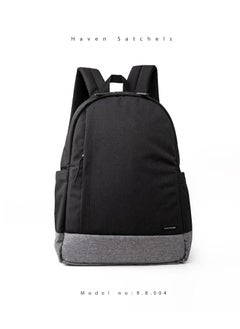 Generic Haven Satchels Office Backpack, Laptop Bag for unisex with Shockproof 17-inch Laptop - No:B5001 - Black  - Image 1