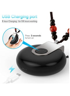 Generic Portable Necklace Air Purifier, USB Rechargeable Travel Size, Wearable Air Purifier for Home, Office, Kids & Adults (Black)  - Image 2