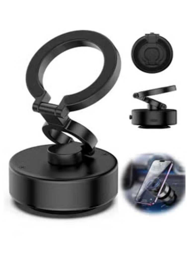 Magnetic Car Phone Holder, Tri-Folding Phone Holder, Foldable Phone Holder, Support Smartphones Hands-Free, Car Accessories, Silent Navigation Holder - Image 1