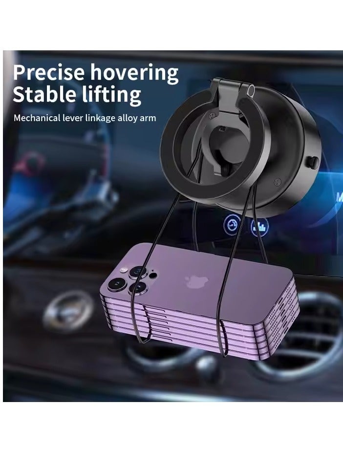 Magnetic Car Phone Holder, Tri-Folding Phone Holder, Foldable Phone Holder, Support Smartphones Hands-Free, Car Accessories, Silent Navigation Holder - Image 4