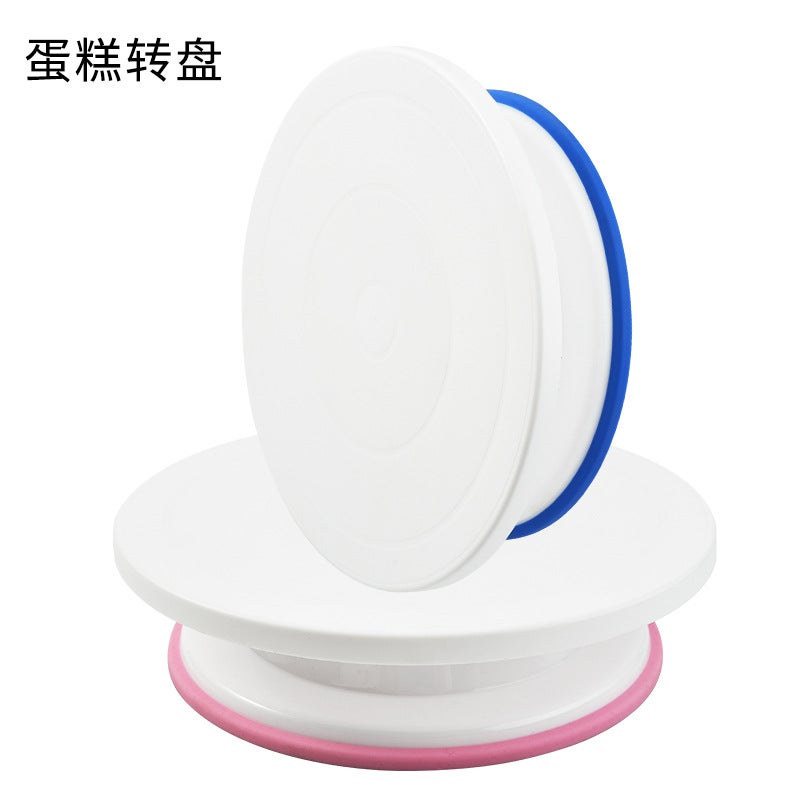 Baking Tools Cake Decorating Table With Non-Slip Edge Plastic Cake Turntable Cake Mould Diy Decorating Turntable - Image 2