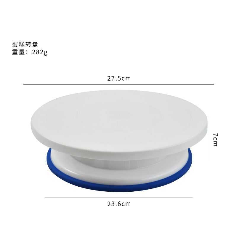 Baking Tools Cake Decorating Table With Non-Slip Edge Plastic Cake Turntable Cake Mould Diy Decorating Turntable - Image 3
