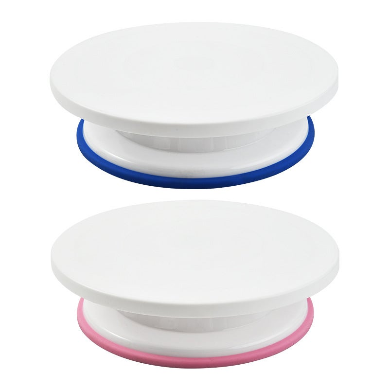 Baking Tools Cake Decorating Table With Non-Slip Edge Plastic Cake Turntable Cake Mould Diy Decorating Turntable - Image 5