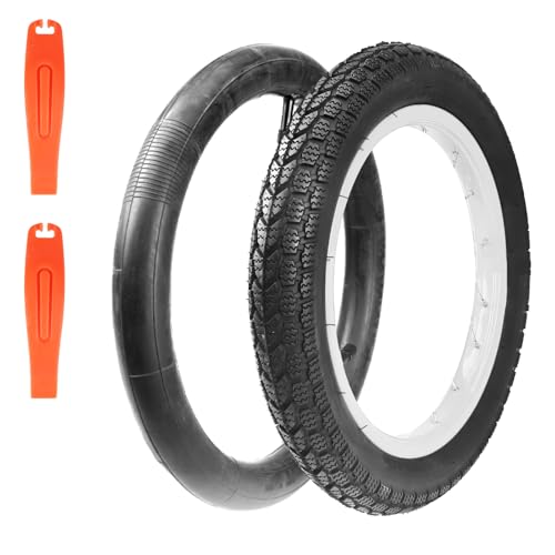 WEEROCK 14 Inch E-Bike Tire Kids Bike Tire 1 Pack 14x2.125 Bicycle Tires with 1 Pack Inner Tubes Folding Replacement Bicycle Tire for Electric Bicycle - Image 1