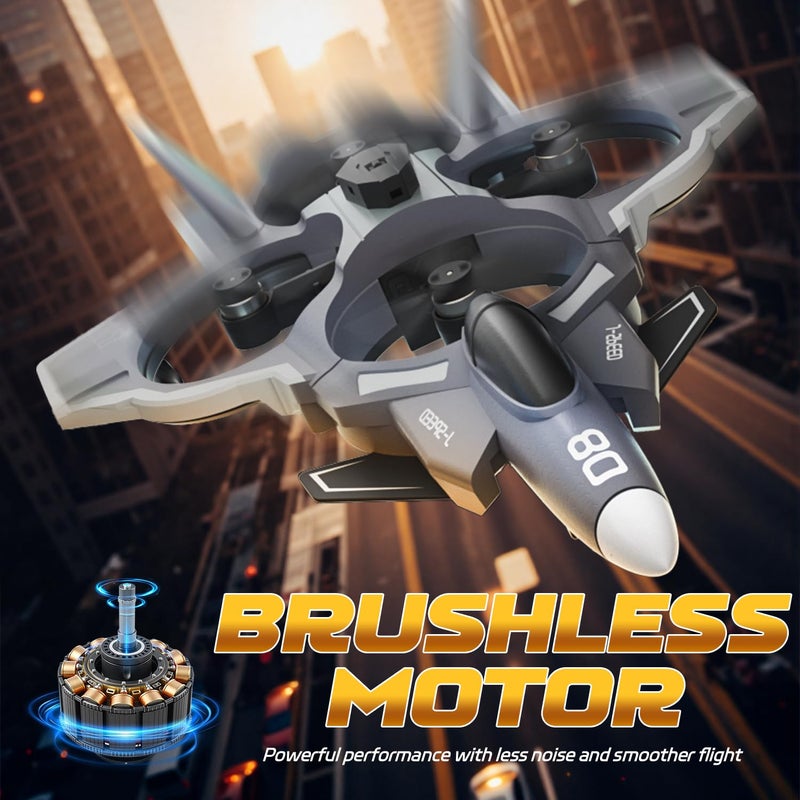 Snugzy RC Plane with Camera Brushless Remote Control with Screen 360 Flip Fighter Jet Toy for Kids 816 Airplane Toys Gifts for Kids and Adult - Image 2
