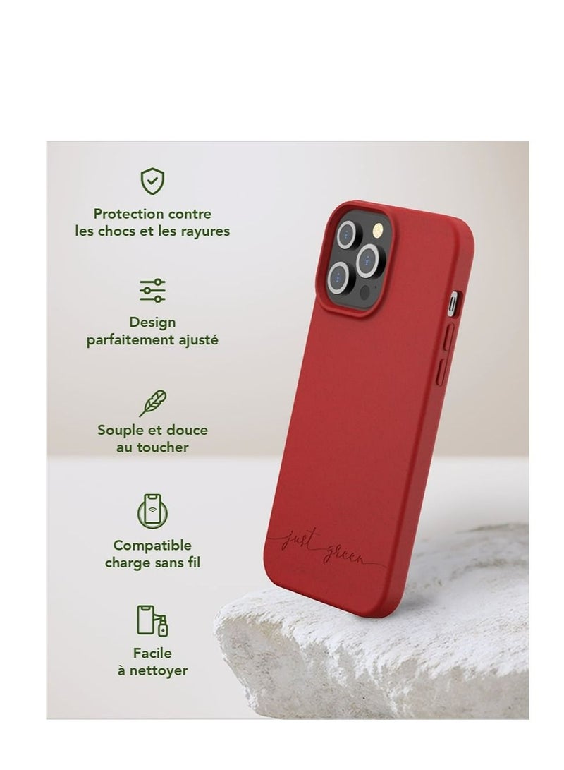 BIGBEN جراب Just Green لهاتف iPhone 13 Pro Max باللون الأسود الطبيعي - تصميم صديق للبيئة - Image 2