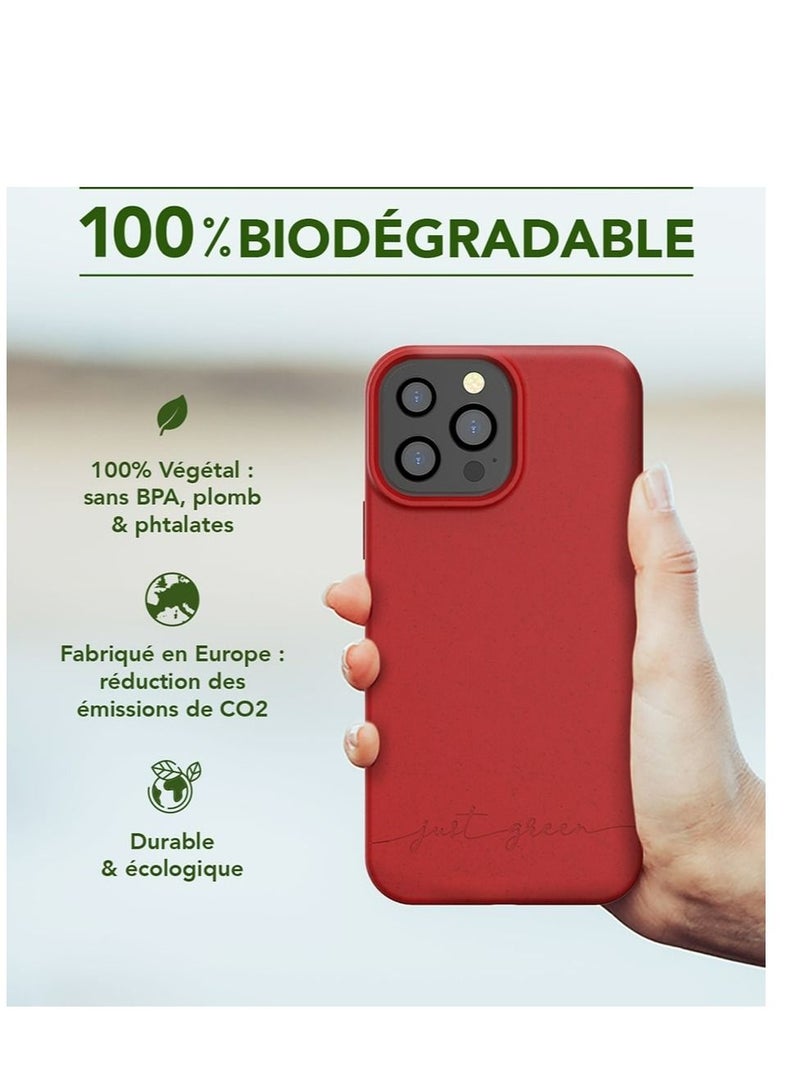 BIGBEN جراب Just Green لهاتف iPhone 13 Pro Max باللون الأسود الطبيعي - تصميم صديق للبيئة - Image 1