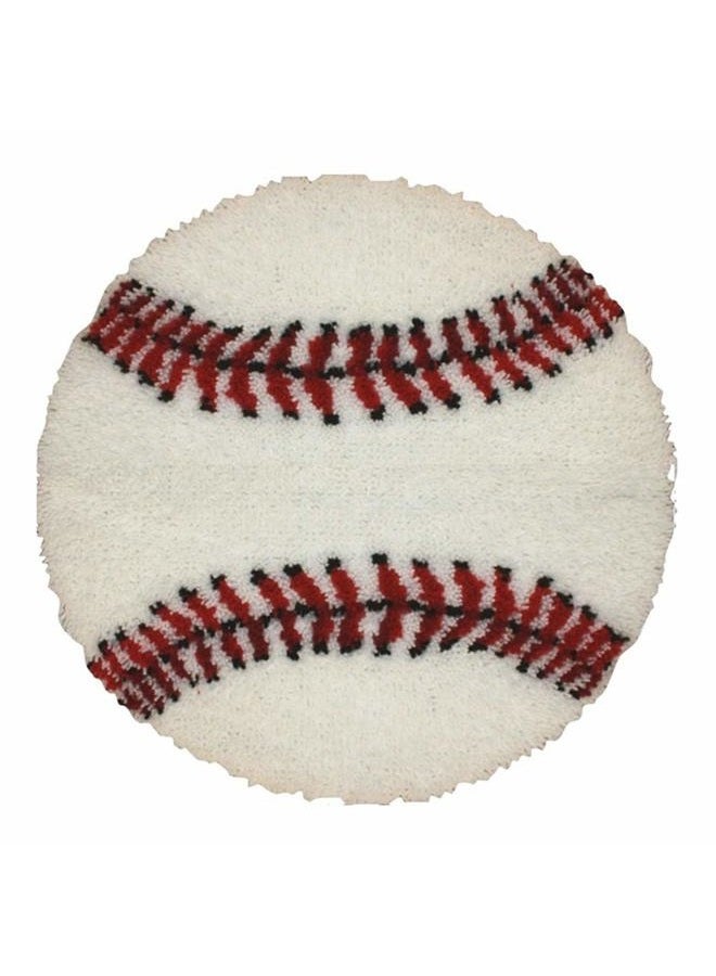 LAPATAIN Latch Hook Kits DIY Crochet Yarn Kits,Baseball Carpet Embroidery Hook Rug Kit Needlework Sets Cushion for Kids or Adults Home Decor 20.5x20.5inch - Image 1