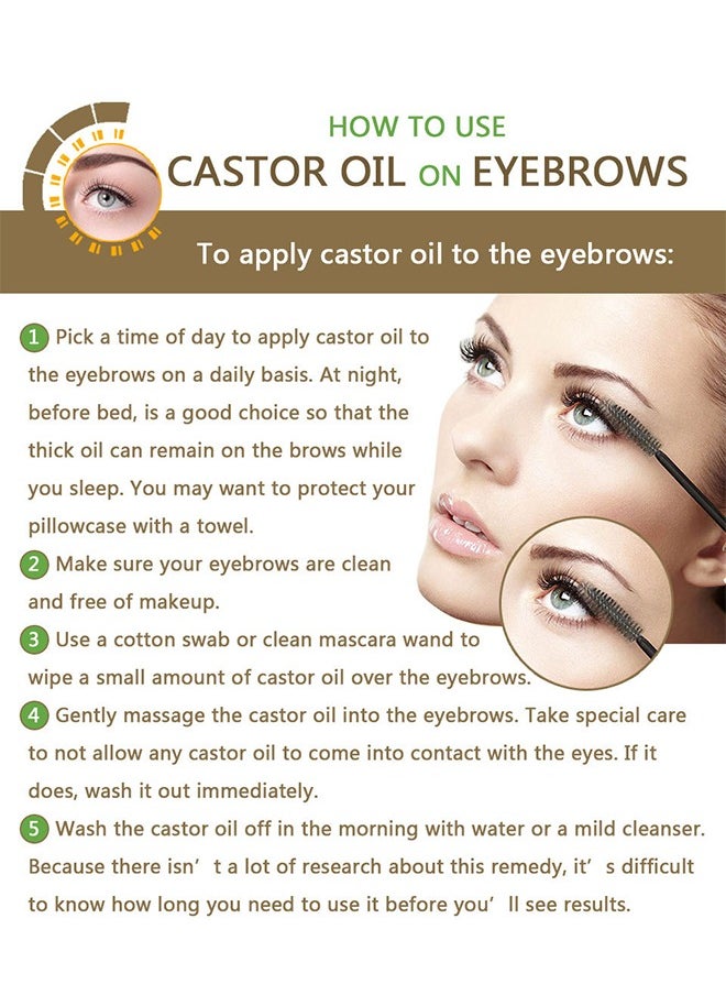 Lanthome - Castor Oil Eyelash Serum, Roll Dense and Slender Eyelash Essential Oil, Natural Growth Mascara Essence 10ML - Image 1