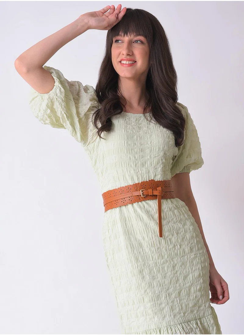 Haute Sauce Brown Printed Belt